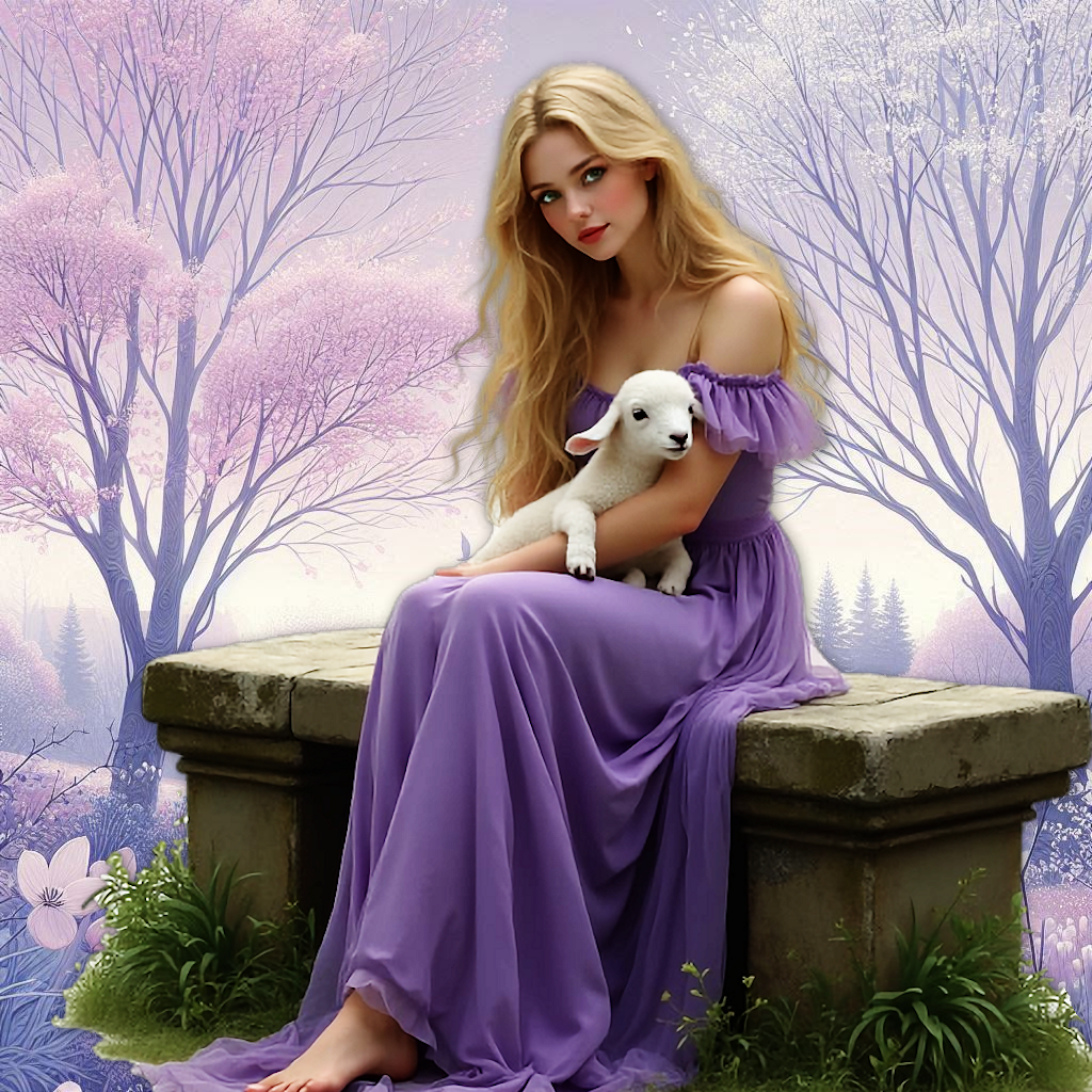 EASTER ROMANTIC WOMAN 01
